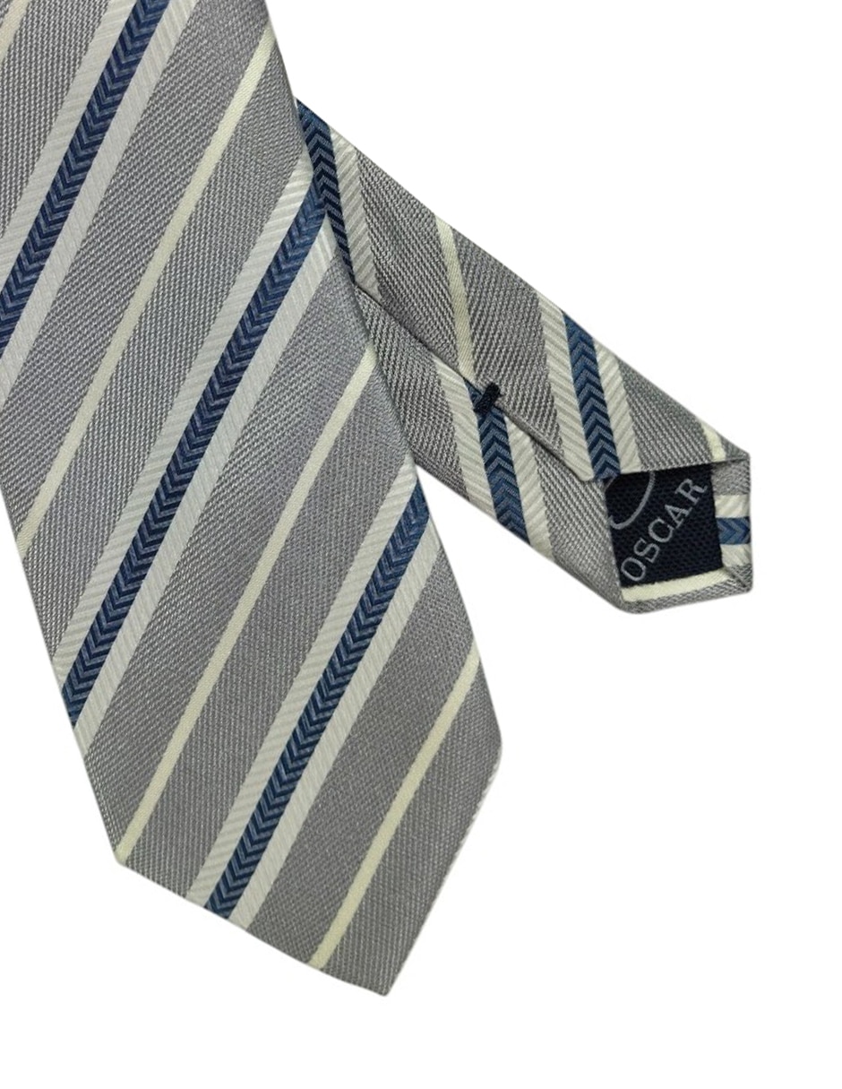 Corbata regular estampado a rayas para hombre 2