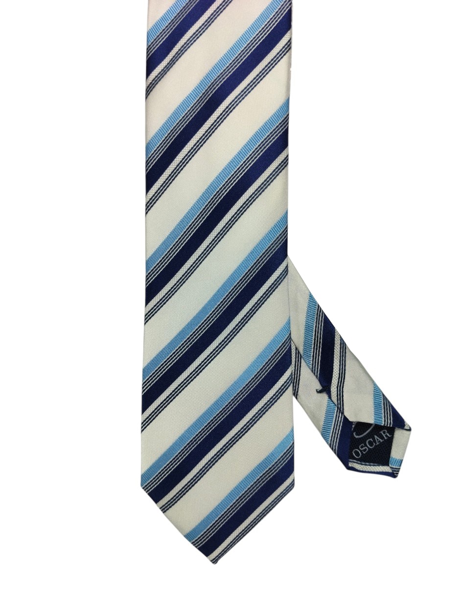Corbata regular estampado a rayas para hombre