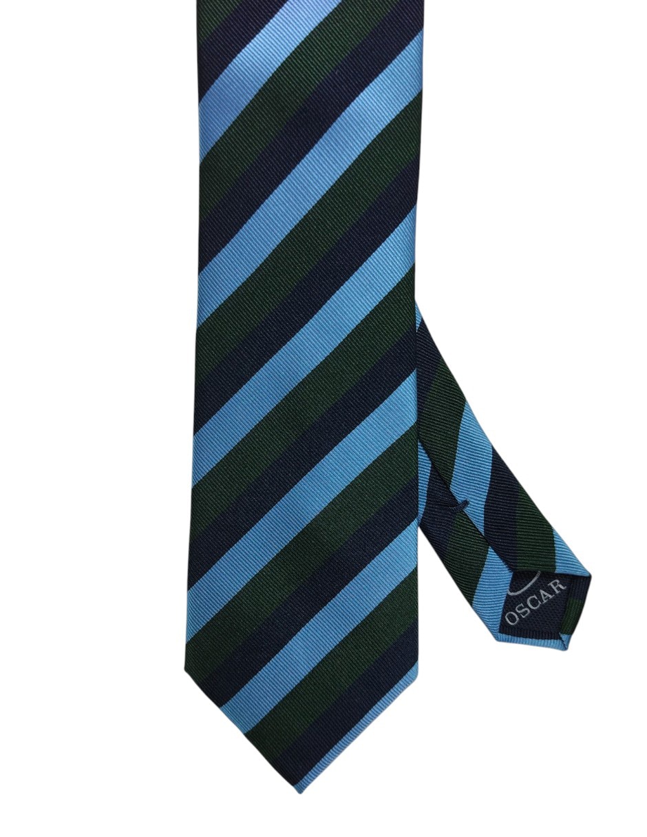 Corbata regular estampado a rayas para hombre