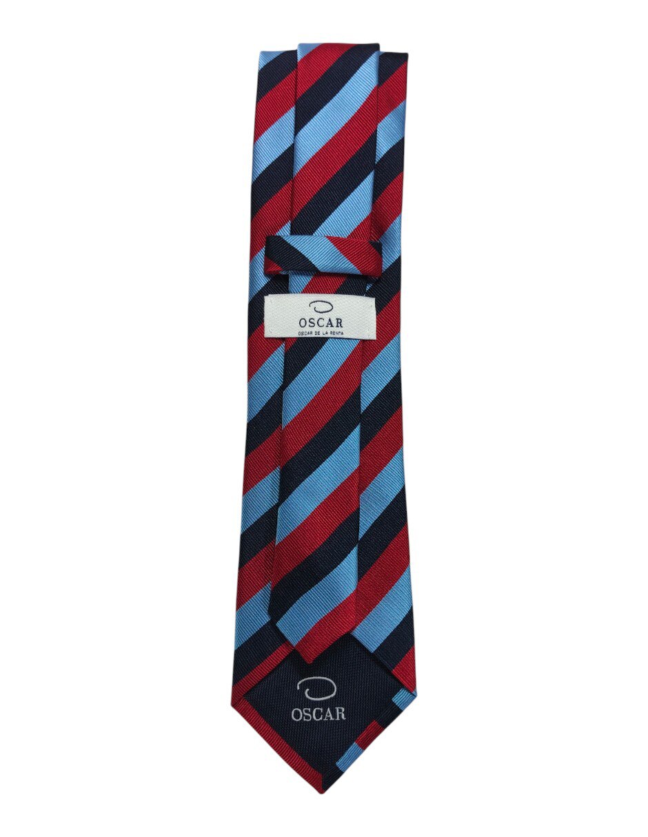 Corbata regular estampado a rayas para hombre 3