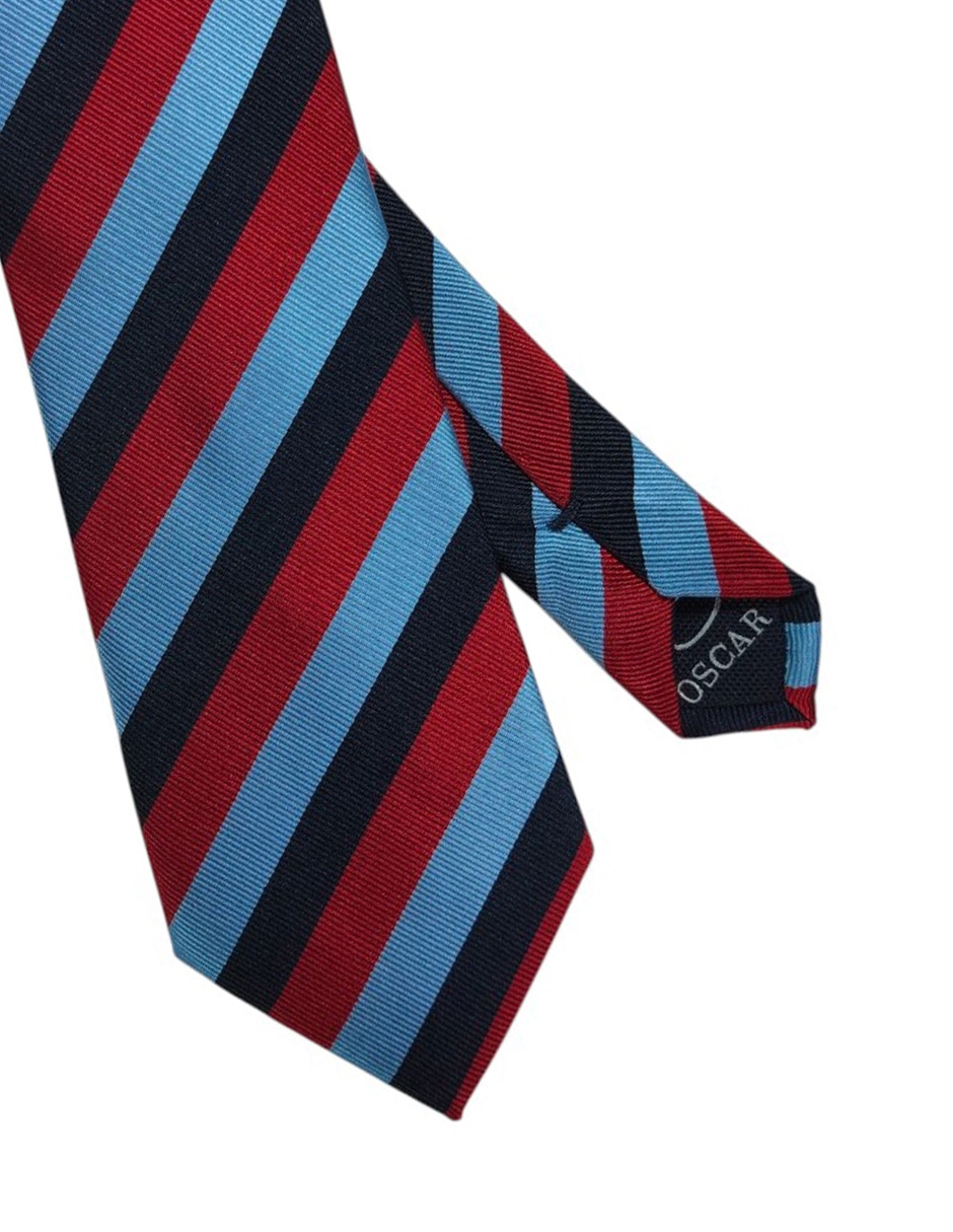 Corbata regular estampado a rayas para hombre 2