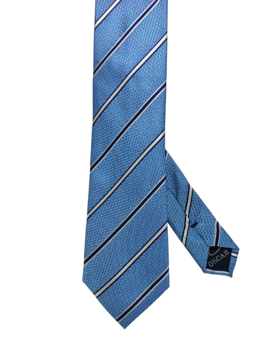 Corbata regular estampado a rayas para hombre