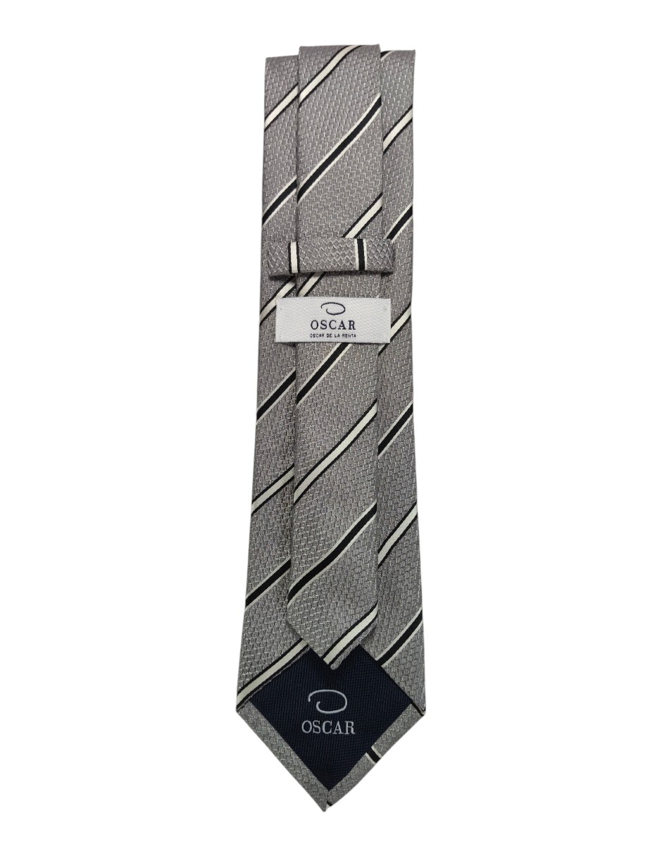 Corbata regular estampado a rayas para hombre 2