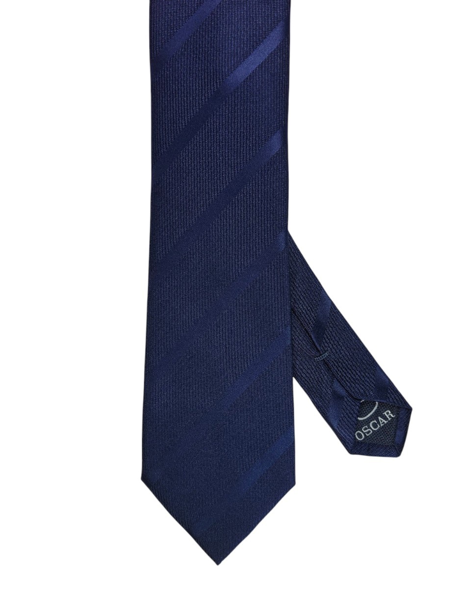 Corbata regular estampado a rayas para hombre