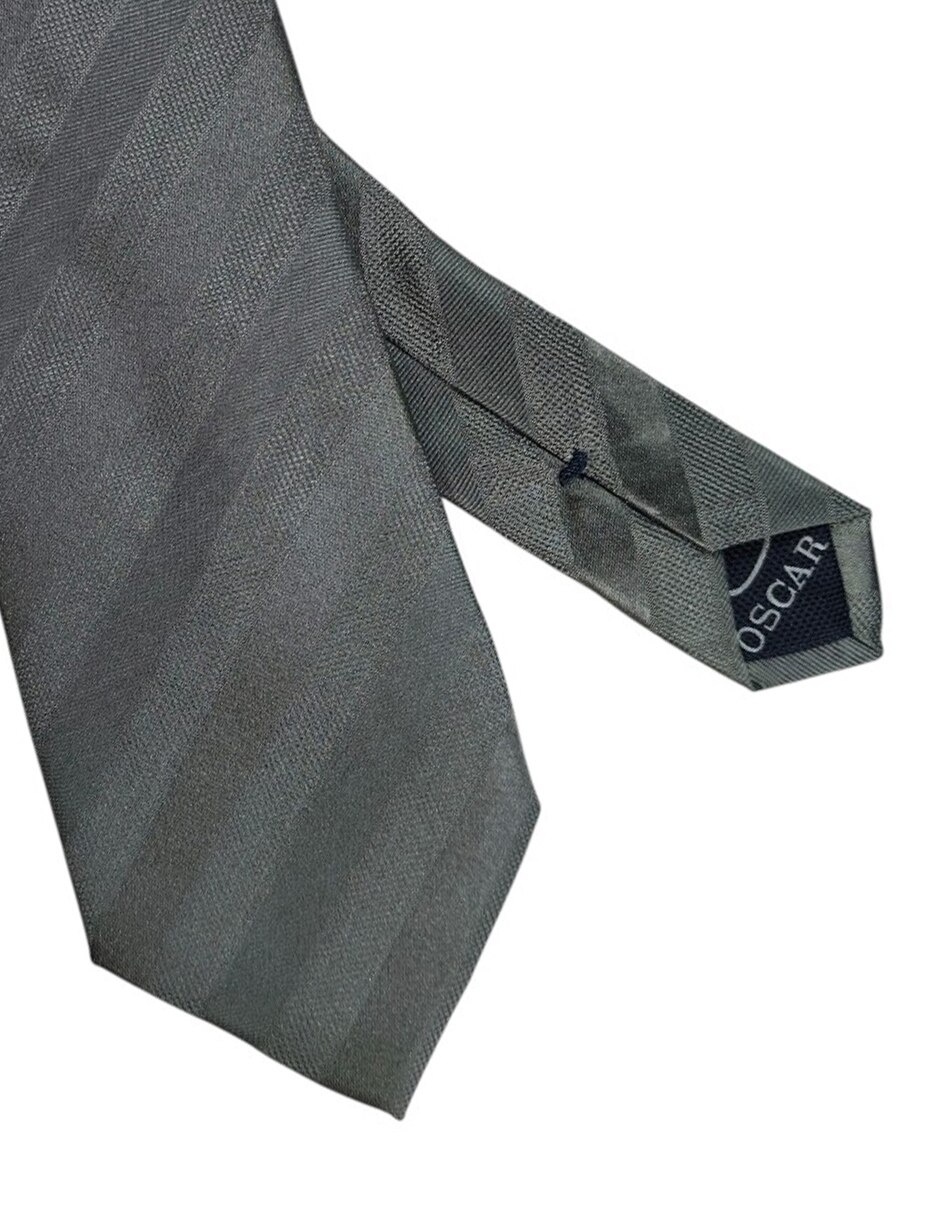Corbata regular estampado a rayas para hombre 3