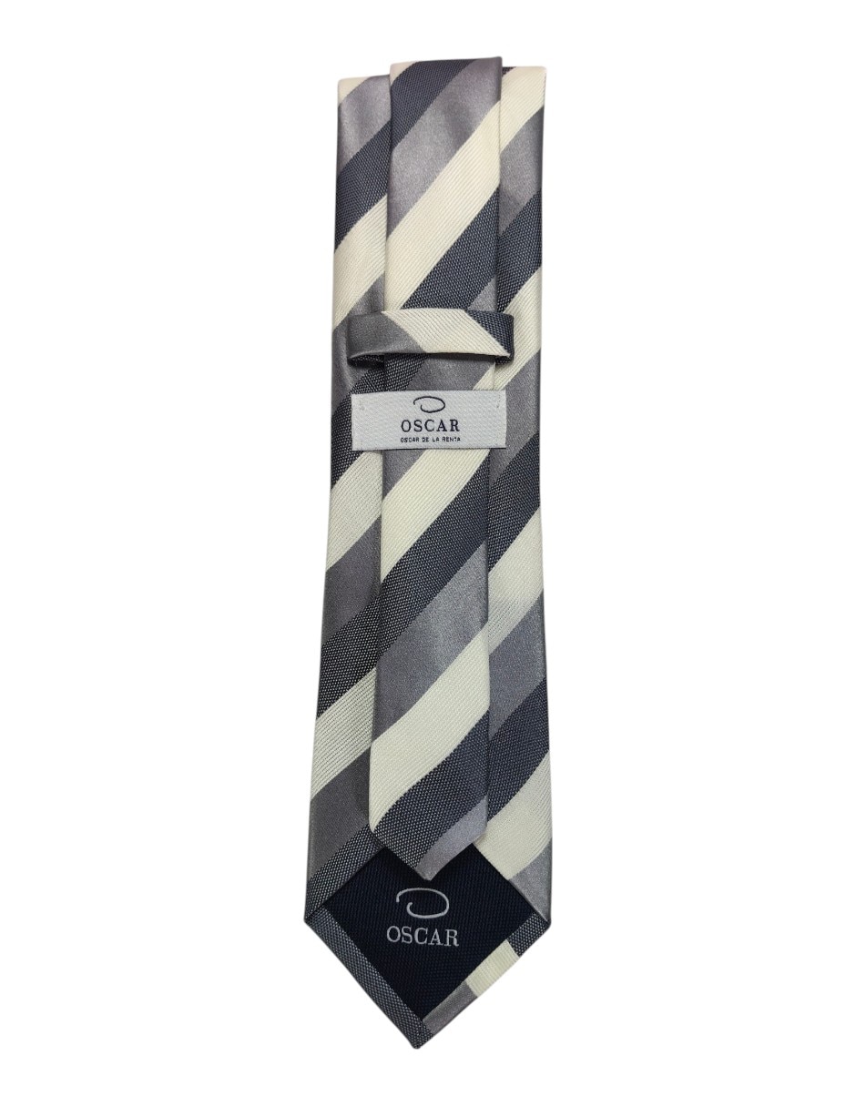 Corbata regular estampado a rayas para hombre 2