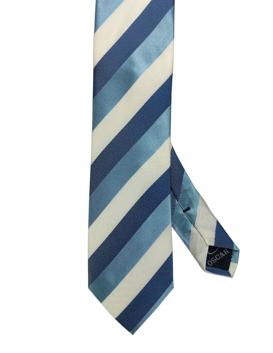 Corbata regular estampado a rayas para hombre