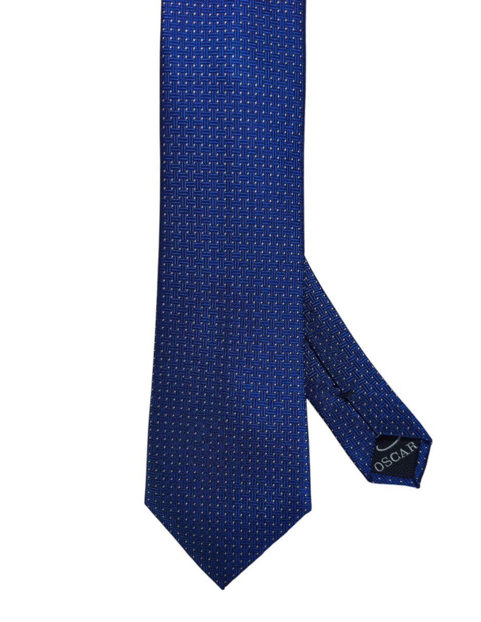 Corbata regular estampado gráfico para hombre