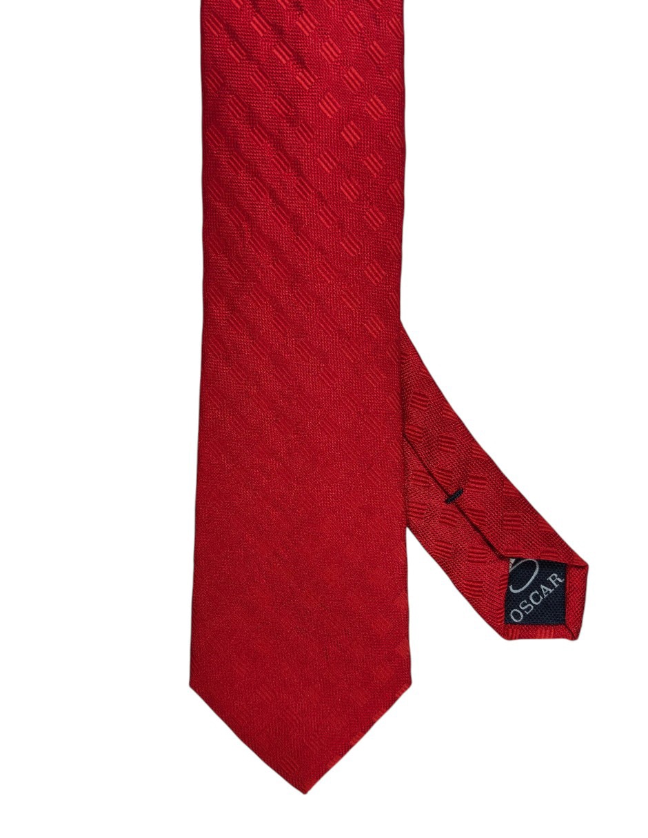 Corbata regular estampado a cuadros para hombre 1