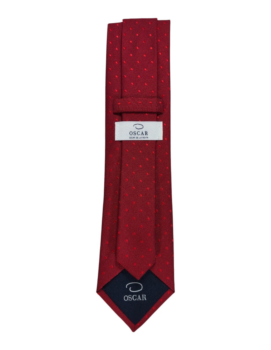 Corbata regular estampado lunares para hombre 2