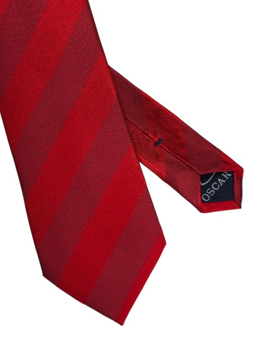 Corbata regular estampado a rayas para hombre 2