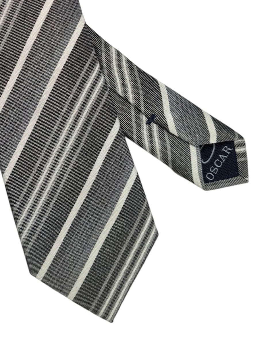 Corbata regular estampado a rayas para hombre 2