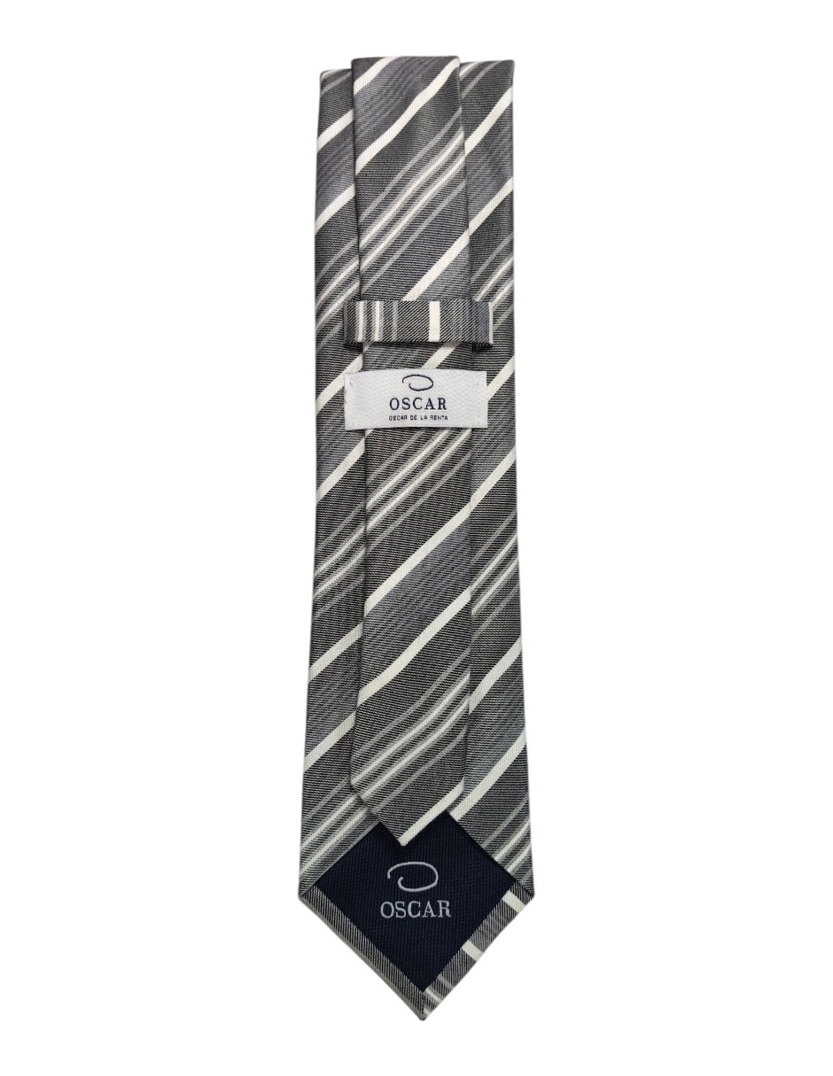 Corbata regular estampado a rayas para hombre 3