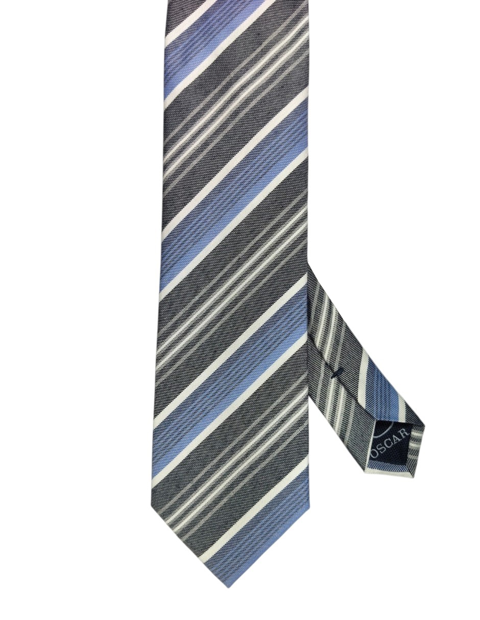 Corbata regular estampado a rayas para hombre