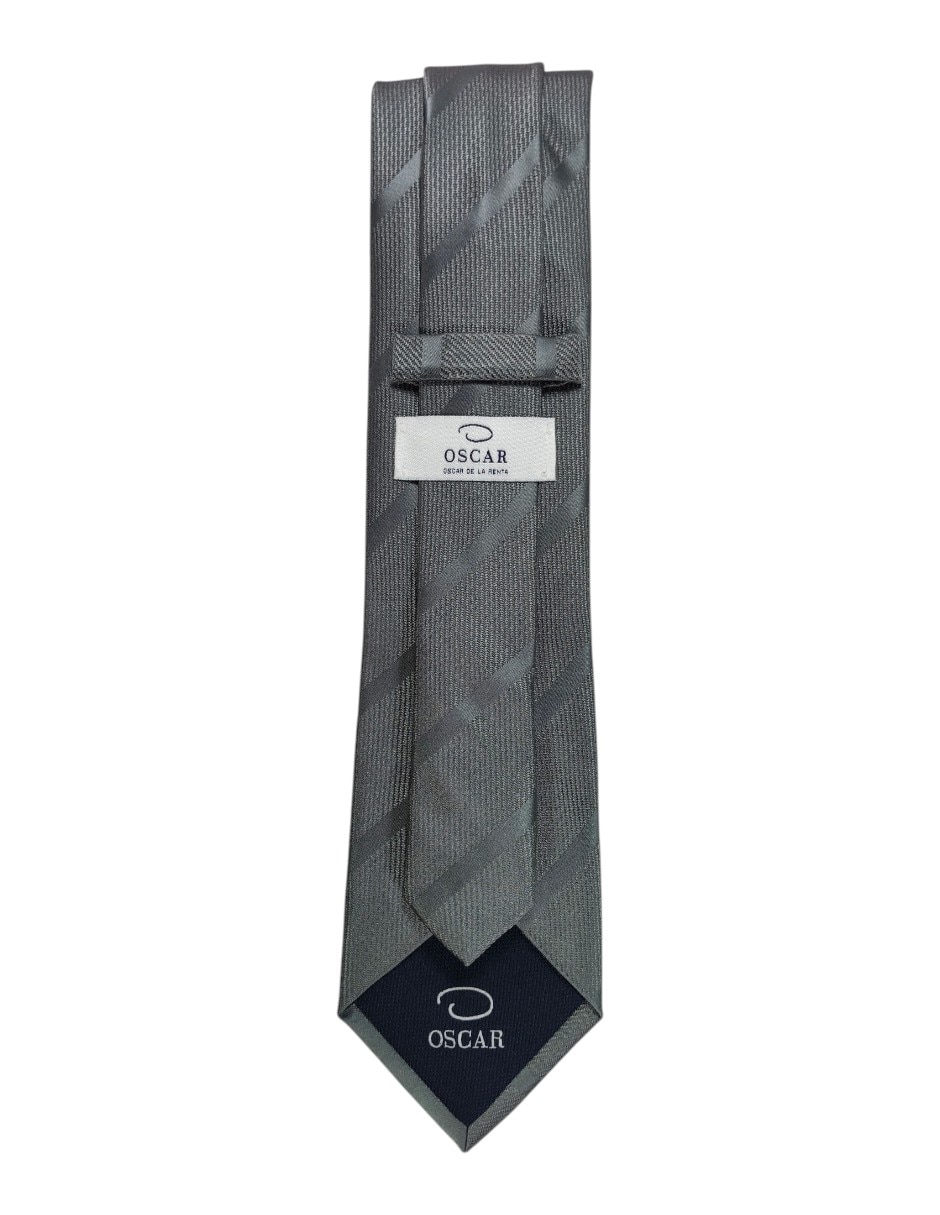 Corbata regular estampado a rayas para hombre 2