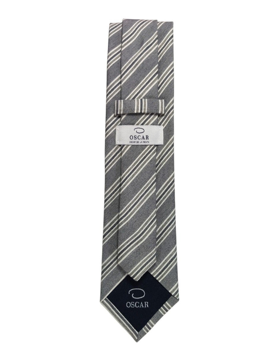 Corbata regular estampado a rayas para hombre 2
