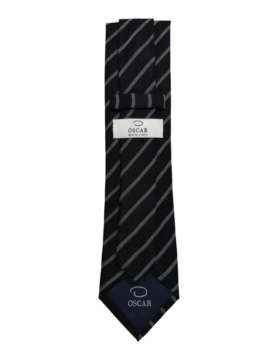 Corbata regular estampado a rayas para hombre 3