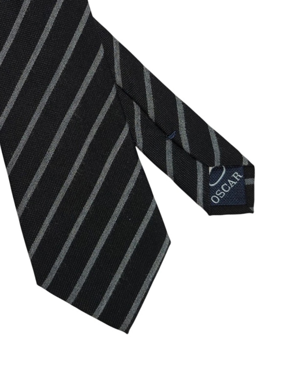 Corbata regular estampado a rayas para hombre 2