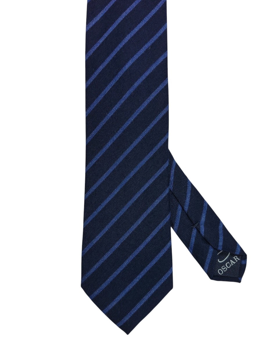Corbata regular estampado a rayas para hombre