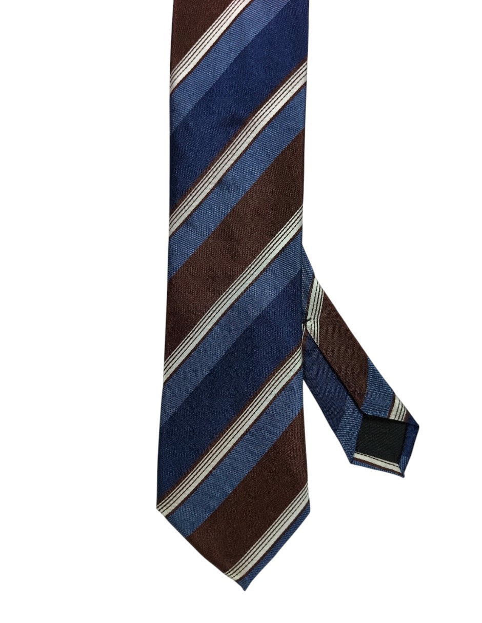 Corbata regular de seda estampado a rayas para hombre Corbata regular de seda estampado a rayas para hombre
