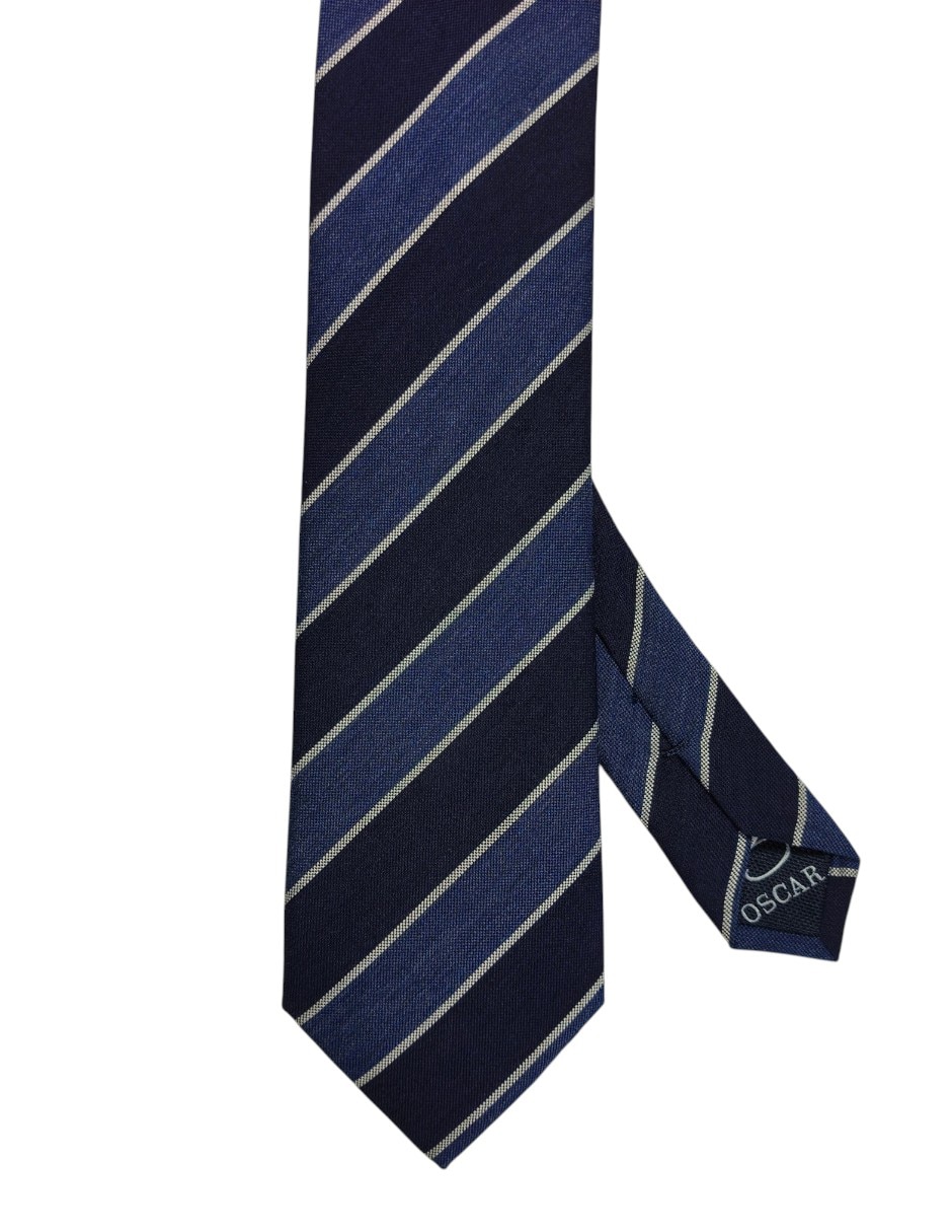 Corbata regular estampado a rayas para hombre