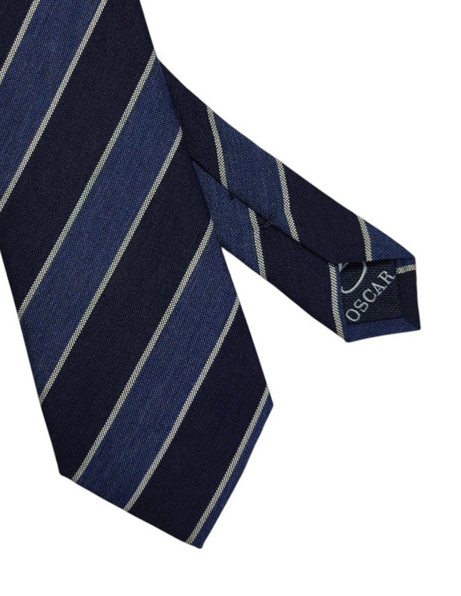 Corbata regular estampado a rayas para hombre 2