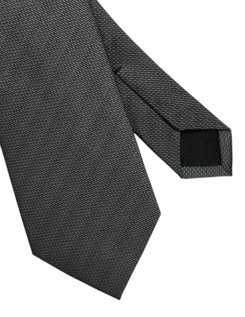 Corbata regular de seda estampado gráfico para hombre 2