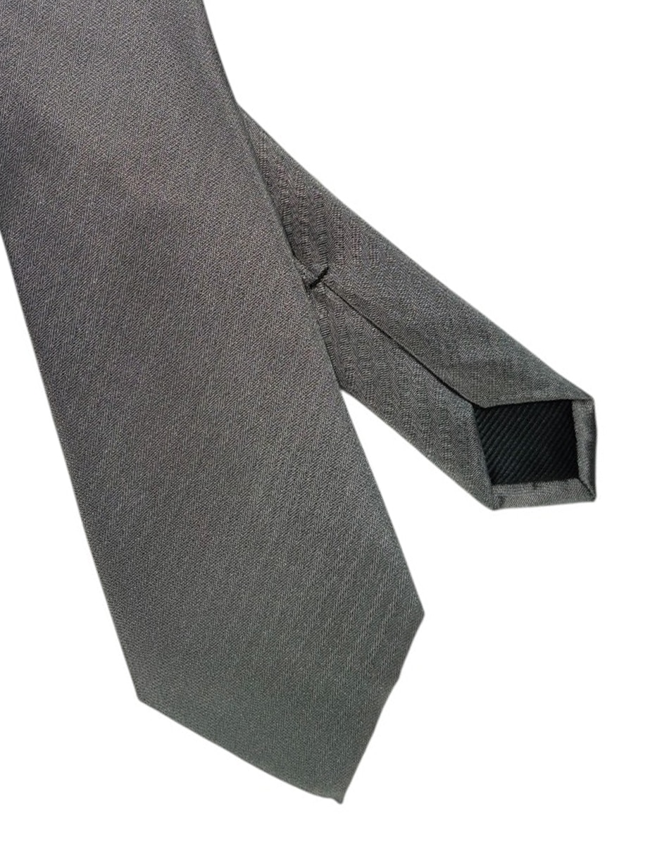 Corbata regular de seda estampado jaspeado para hombre 3