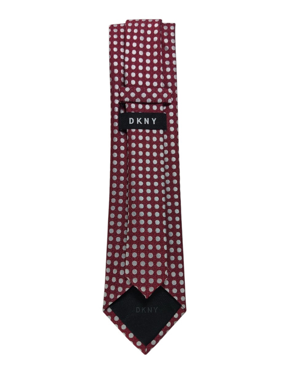 Corbata regular de seda estampado lunares para hombre 3