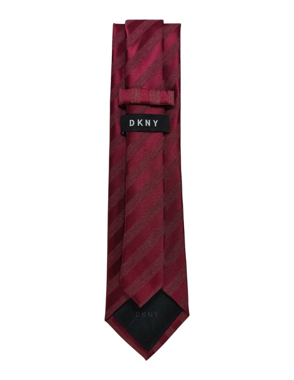 Corbata regular de seda estampado a rayas para hombre 3