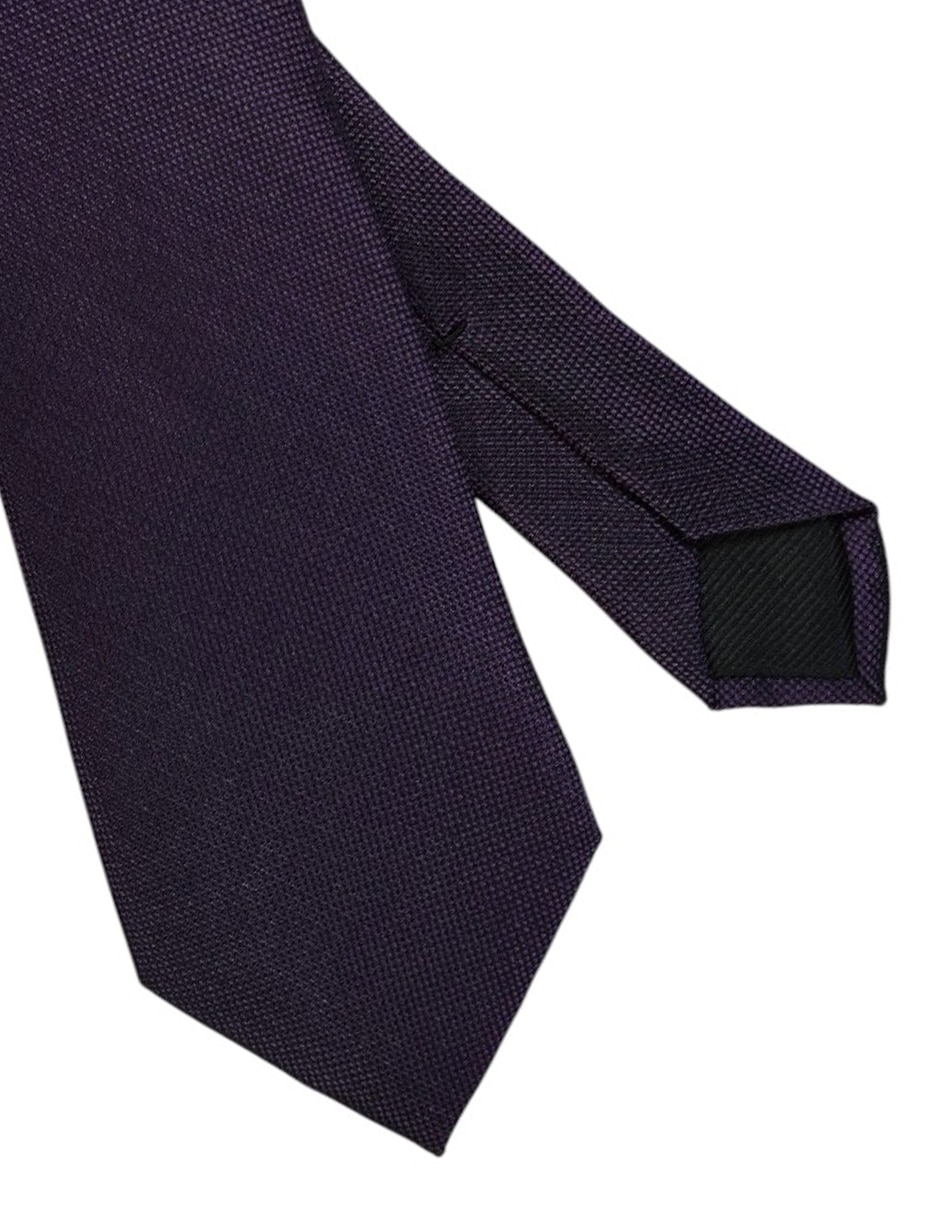 Corbata regular de seda estampado gráfico para hombre 2