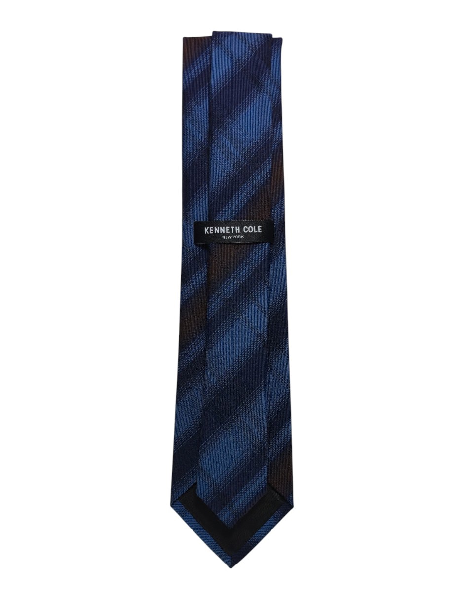 Corbata regular de seda estampado a cuadros para hombre 2