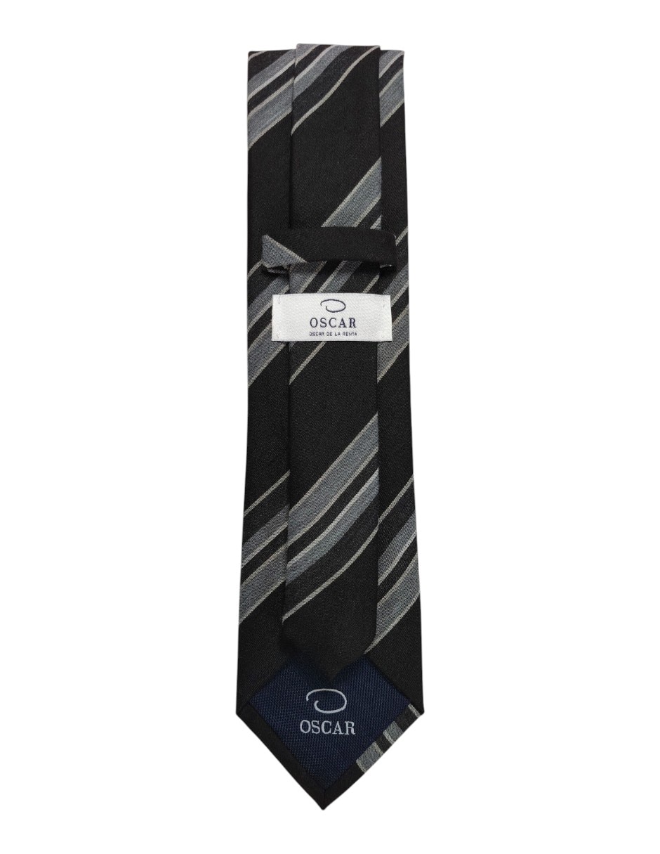 Corbata regular estampado a rayas para hombre 3