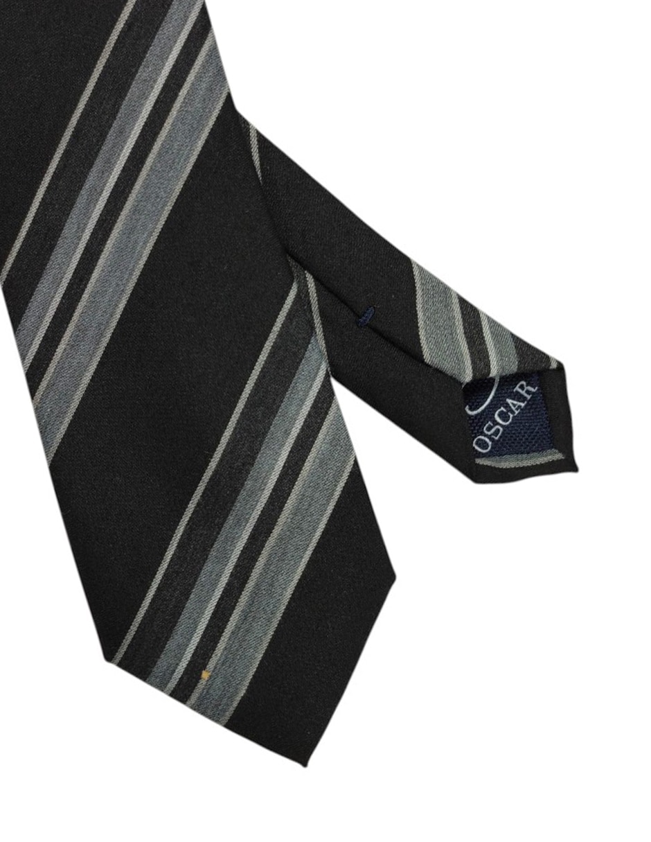 Corbata regular estampado a rayas para hombre 2