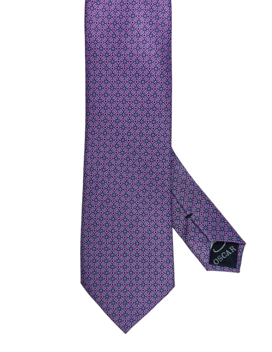 Corbata regular estampado floral para hombre