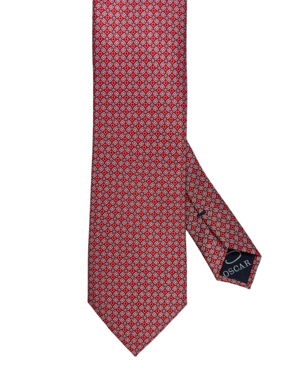 Corbata regular estampado floral para hombre 1