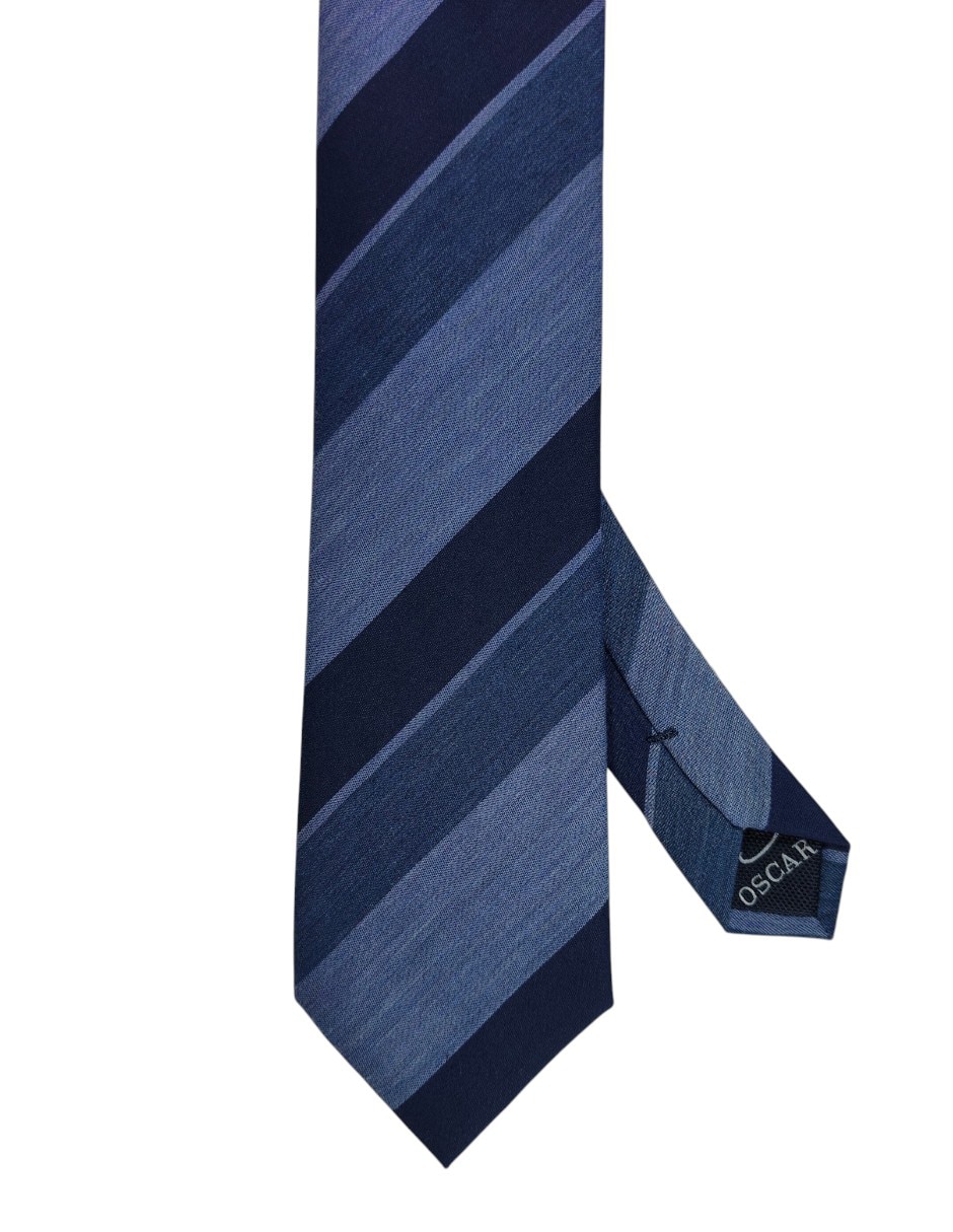 Corbata regular estampado a rayas para hombre