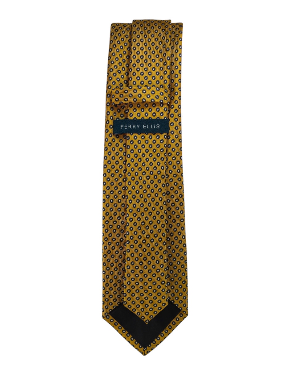 Corbata regular de seda estampado floral para hombre 3