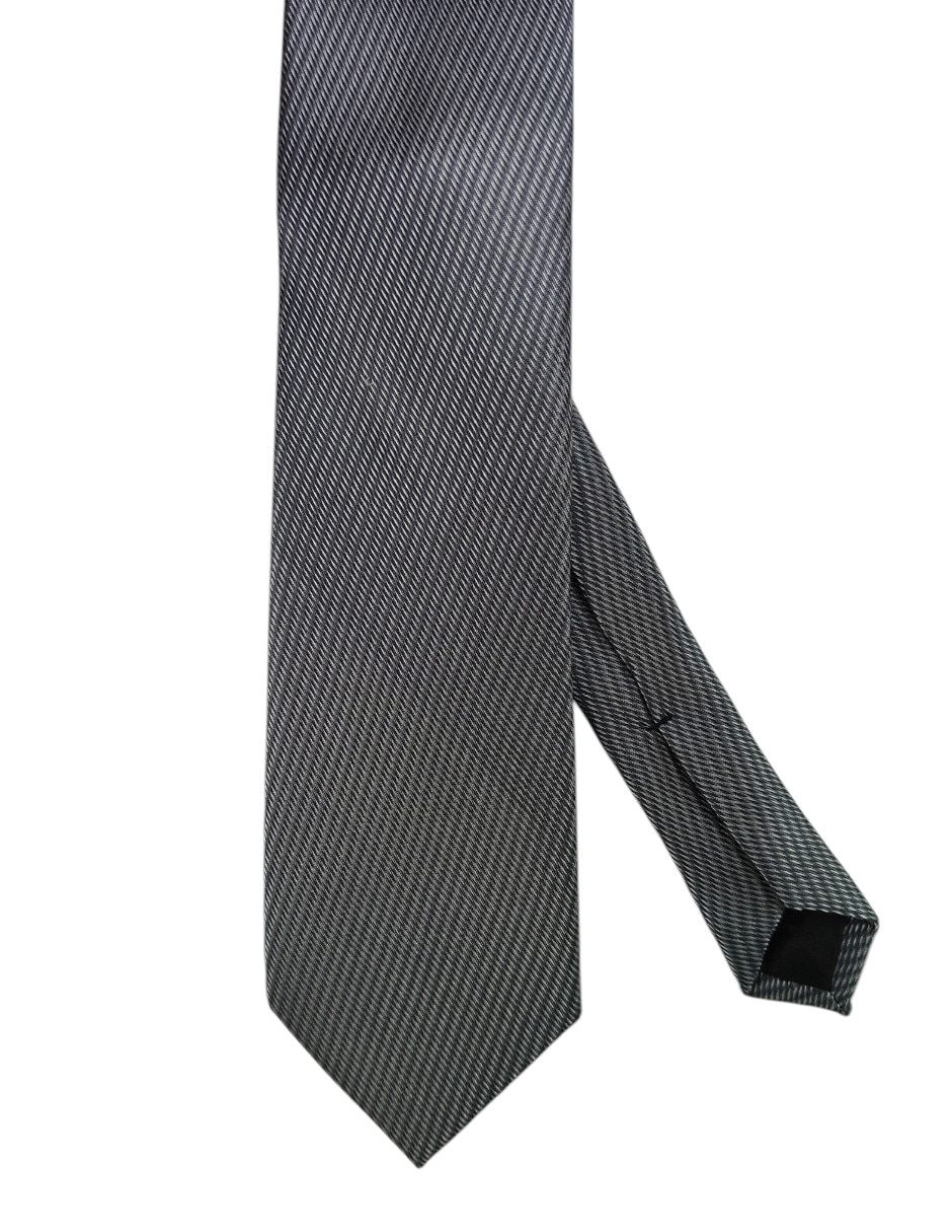 Corbata regular de seda estampado gráfico para hombre 1