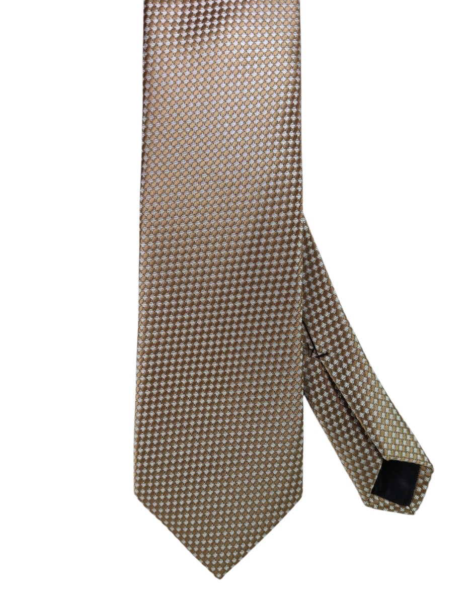 Corbata regular de seda estampado gráfico para hombre 1