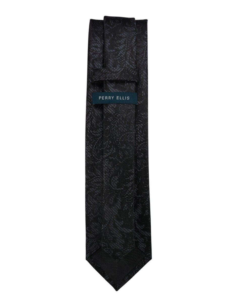 Corbata regular de seda estampado floral para hombre 2