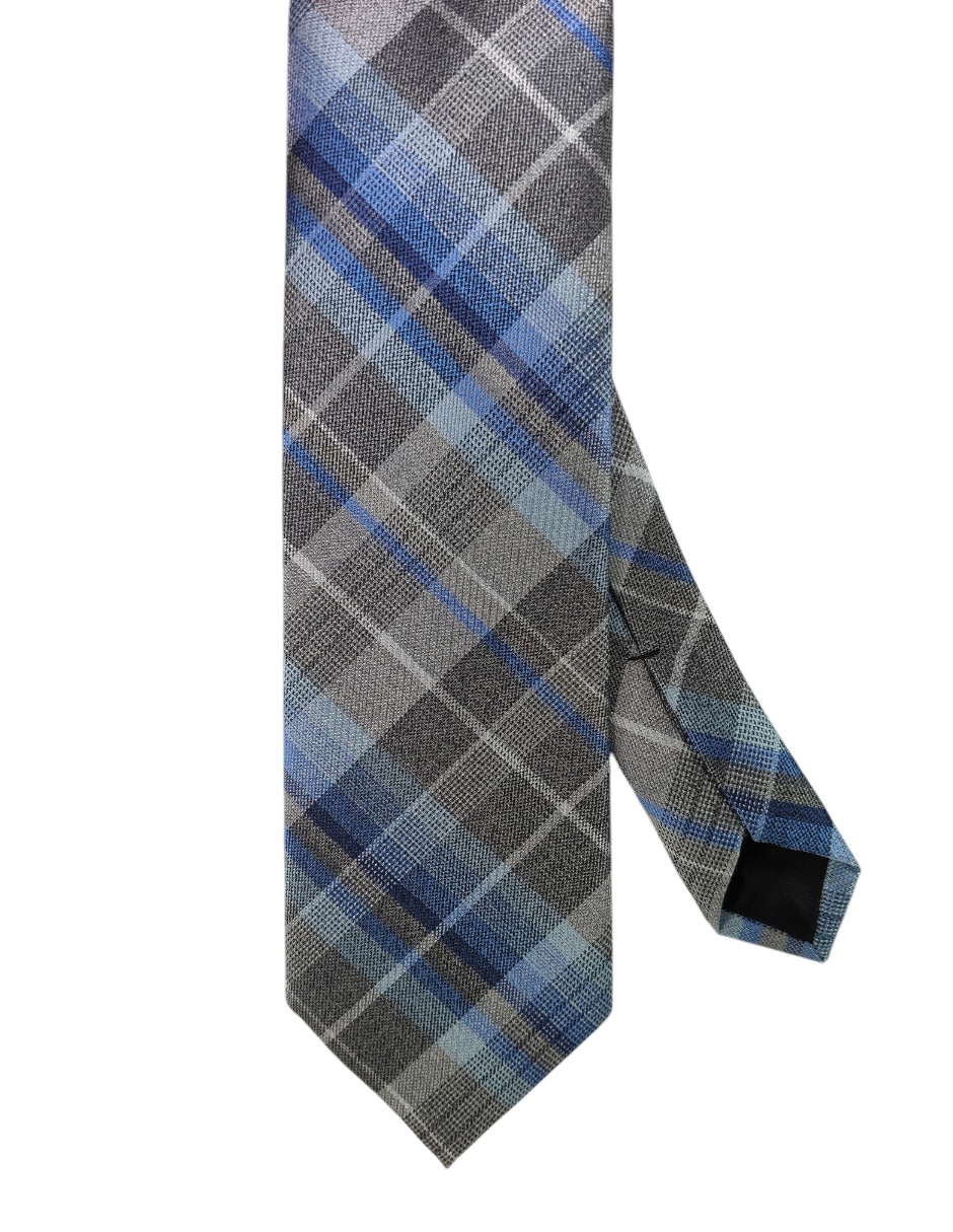 Corbata regular de seda estampado a cuadros para hombre Corbata regular de seda estampado a cuadros para hombre