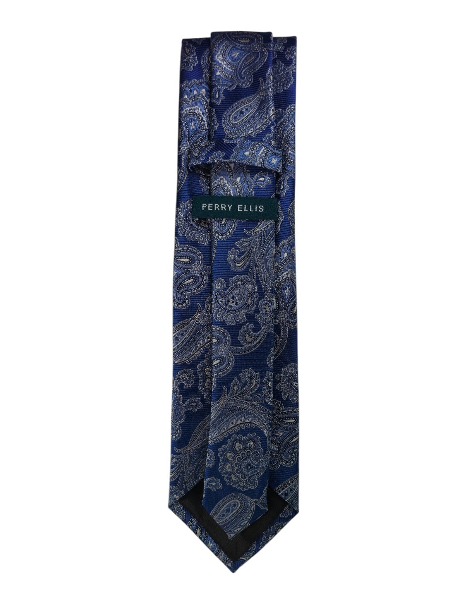 Corbata regular de seda estampado paisley para hombre 3