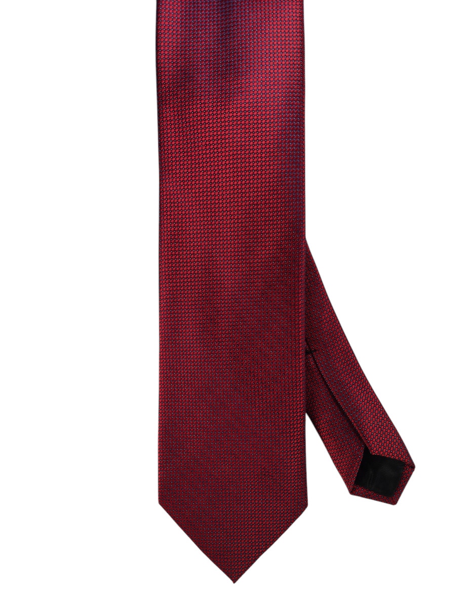 Corbata regular de seda estampada para hombre 1