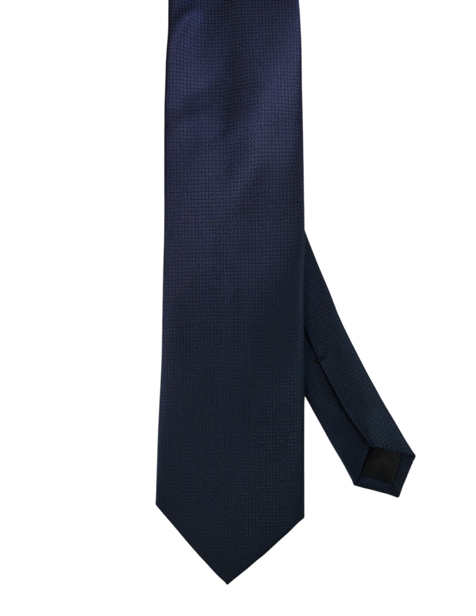 Corbata regular de seda estampado gráfico para hombre