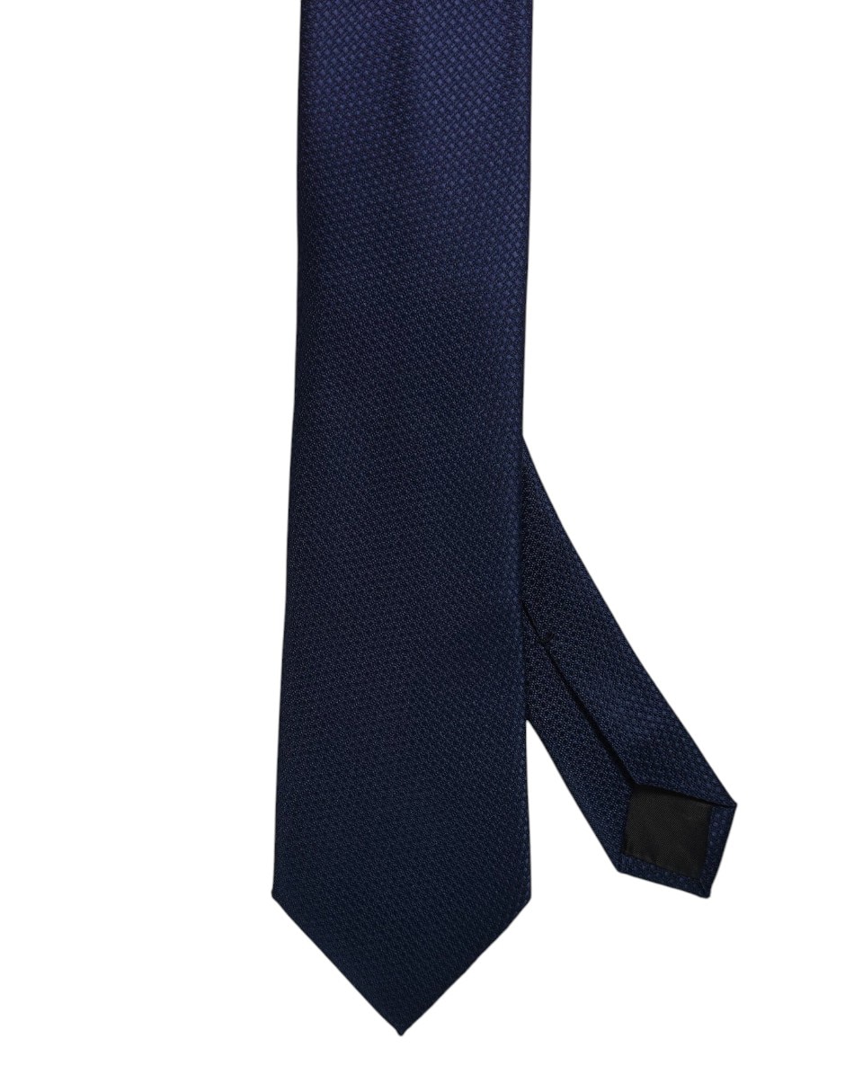 Corbata regular de seda estampado gráfico para hombre