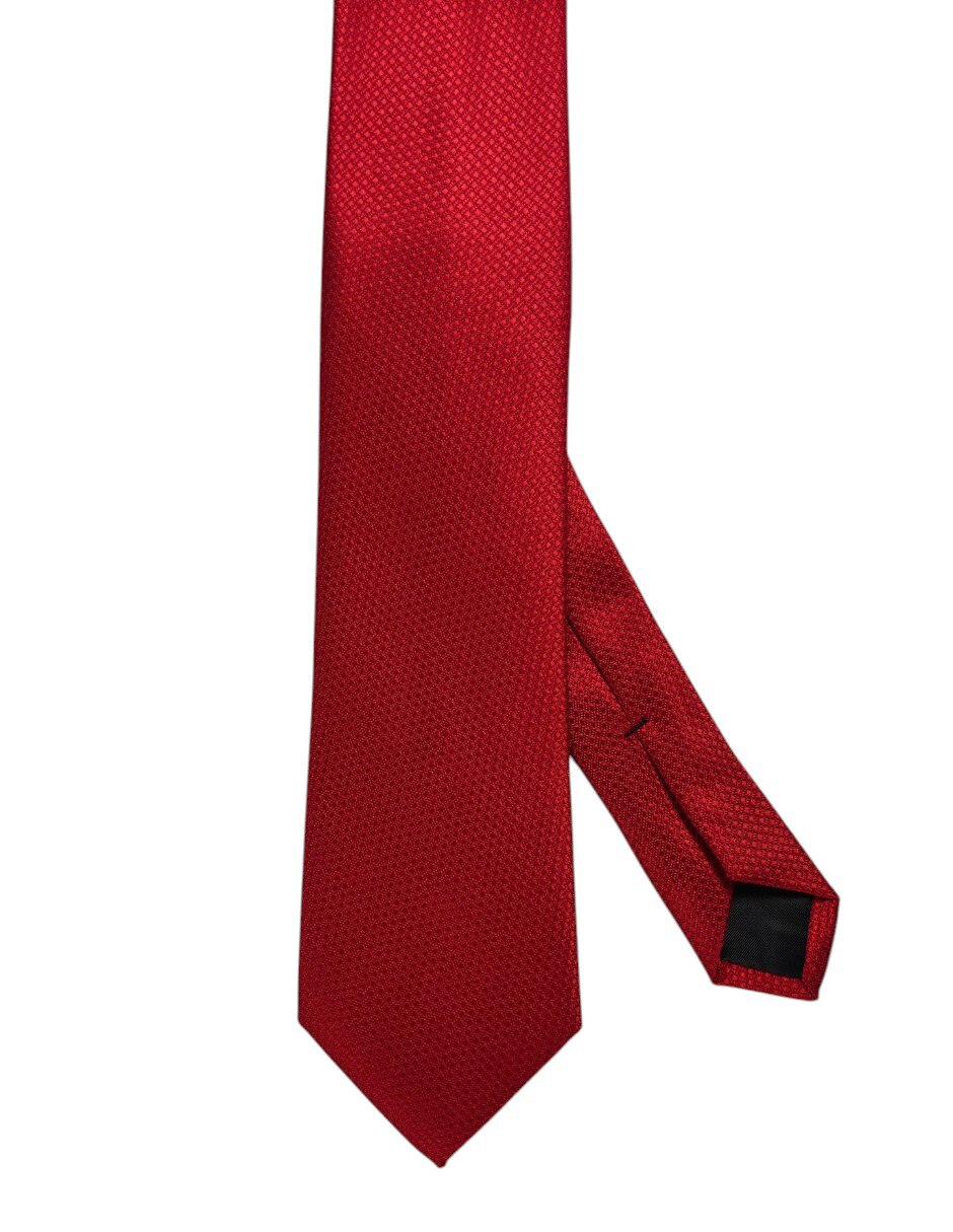 Corbata regular de seda estampado gráfico para hombre 1