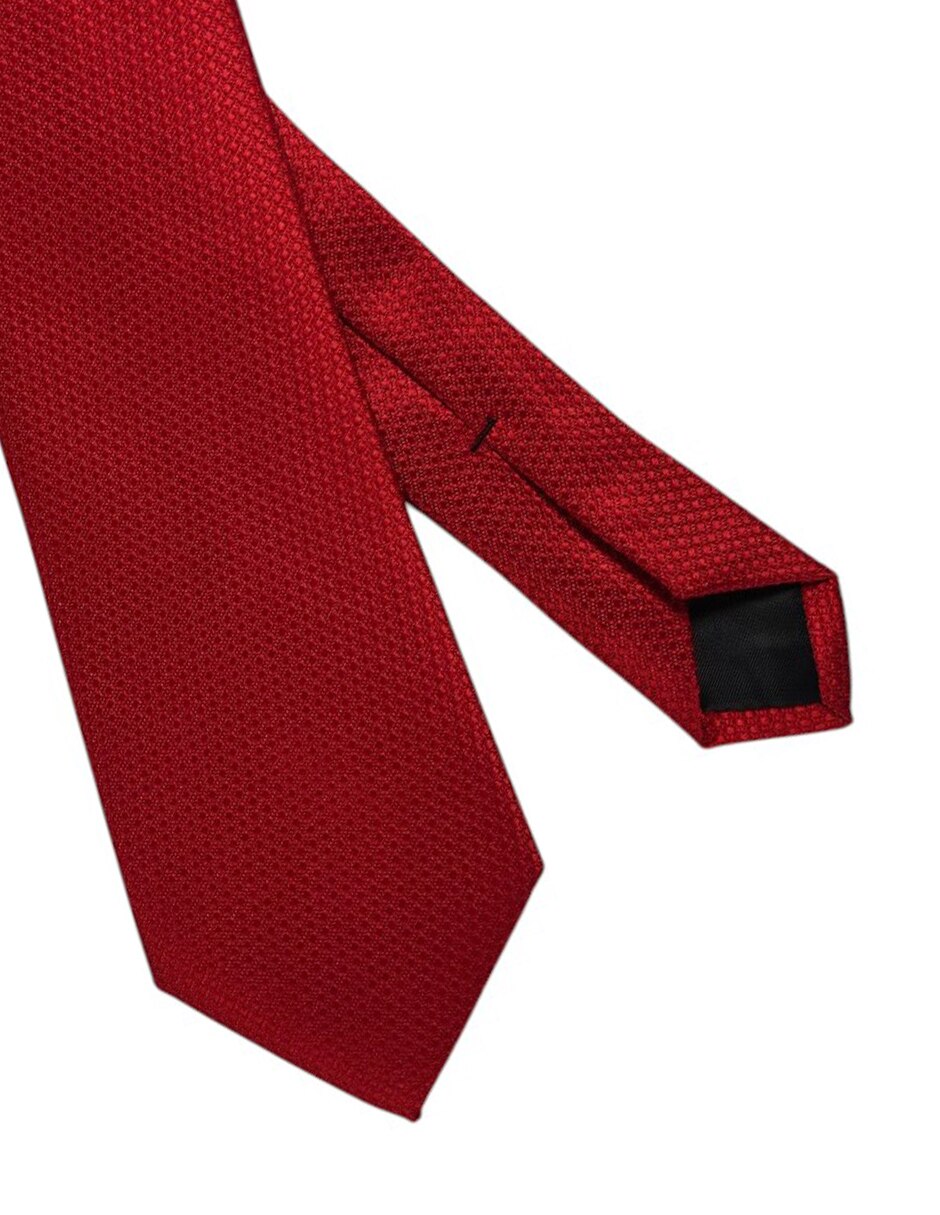 Corbata regular de seda estampado gráfico para hombre 2