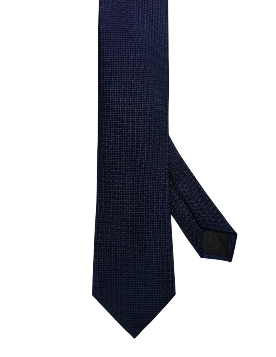 Corbata regular de seda estampado gráfico para hombre