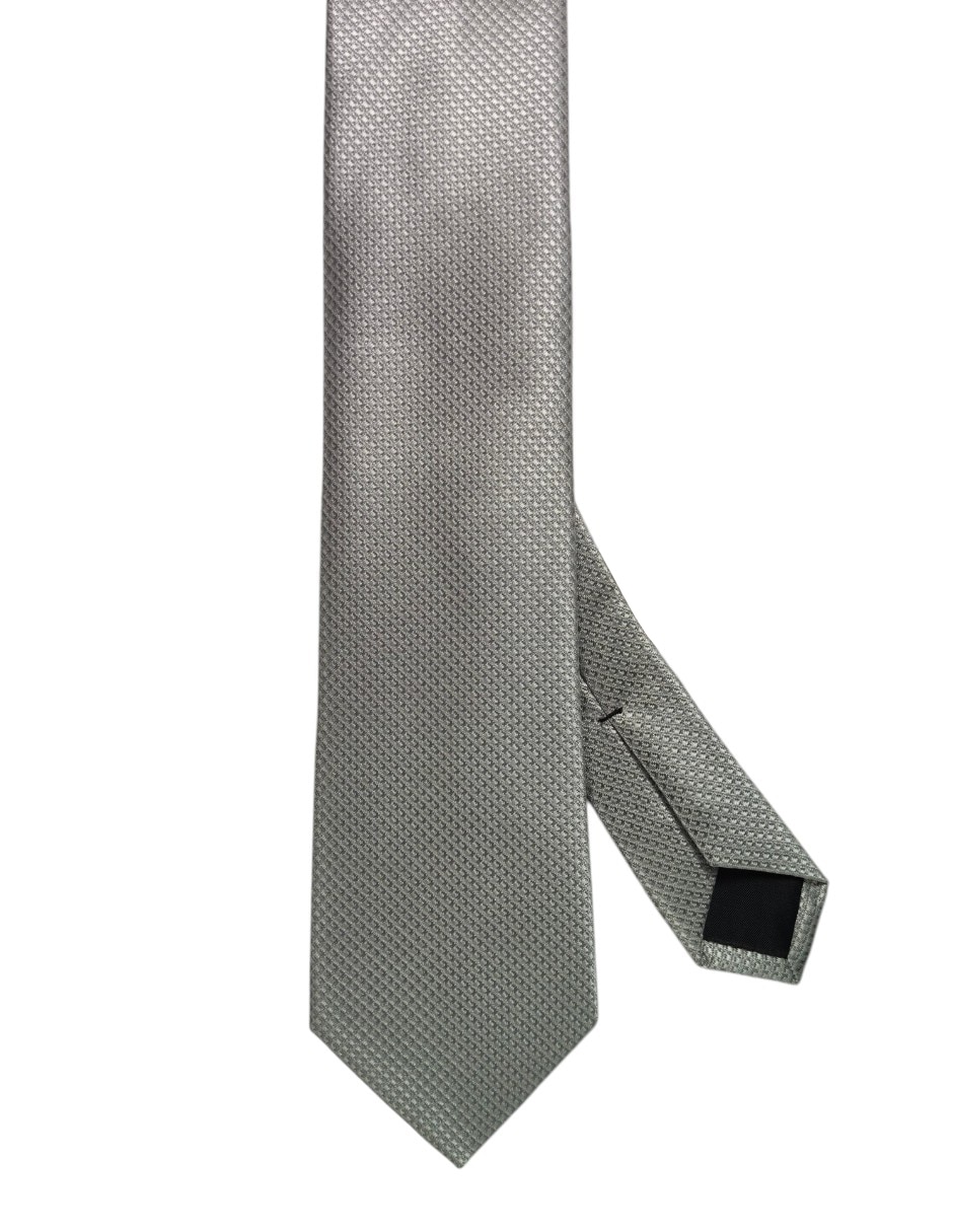 Corbata regular de seda estampado gráfico para hombre 1